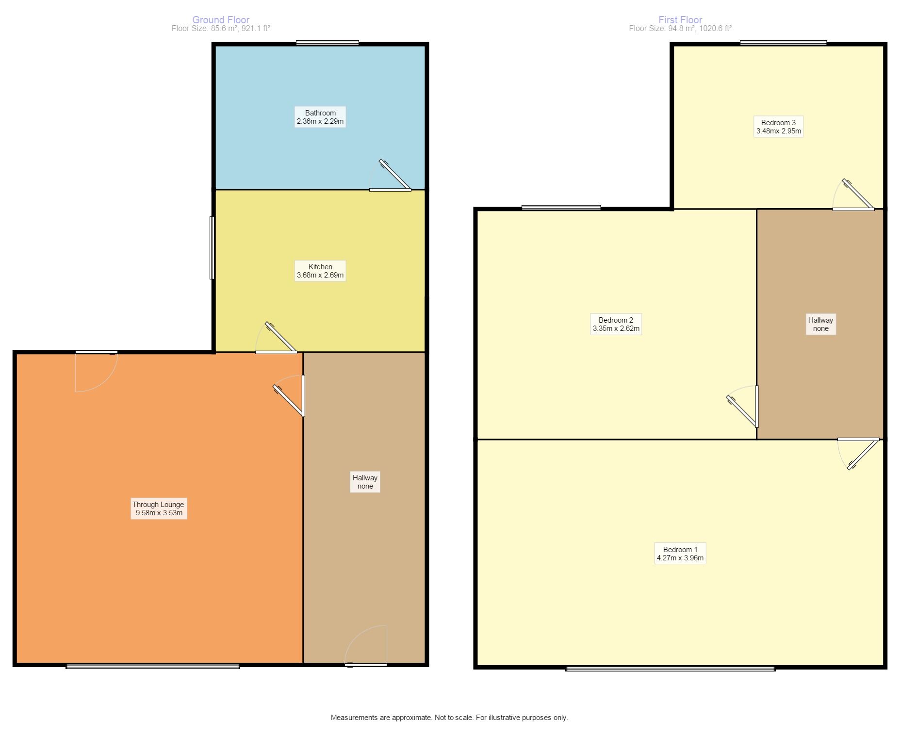 Floorplan of 3 bedroom Mid Terrace House to rent, Shieldhall Street, London, SE2