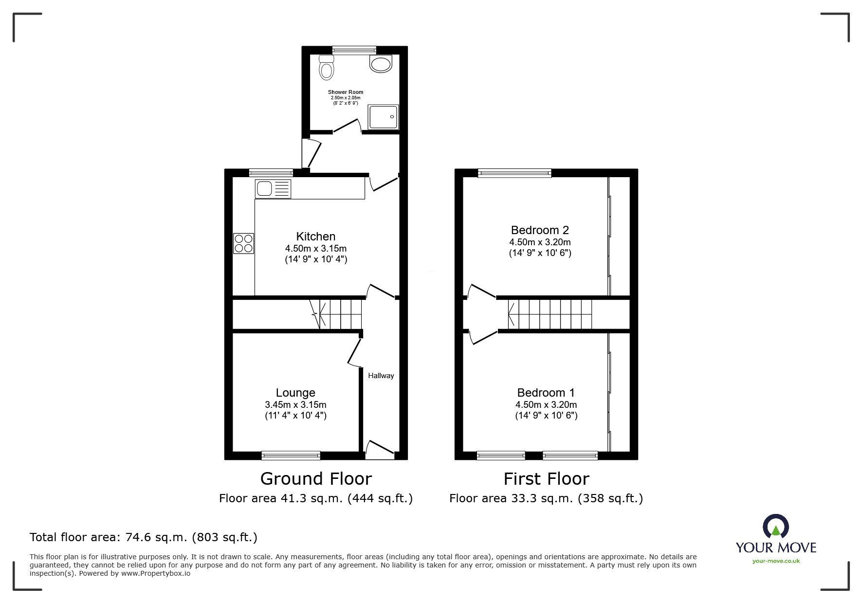 Floorplan of 2 bedroom End Terrace House for sale, Parkdale Road, Plumstead, London, SE18