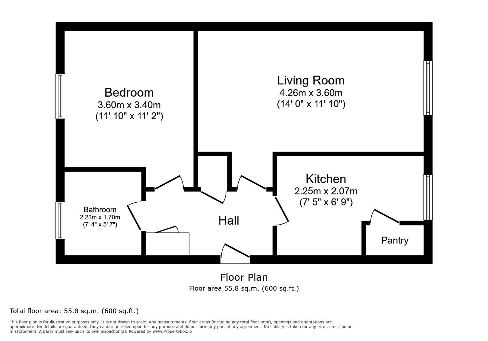 Floorplan of 1 bedroom Flat for sale, Bastion Road, London, SE2