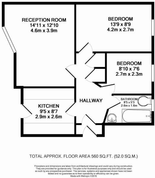 Floorplan of 2 bedroom  Flat for sale, Greenhaven Drive, London, SE28