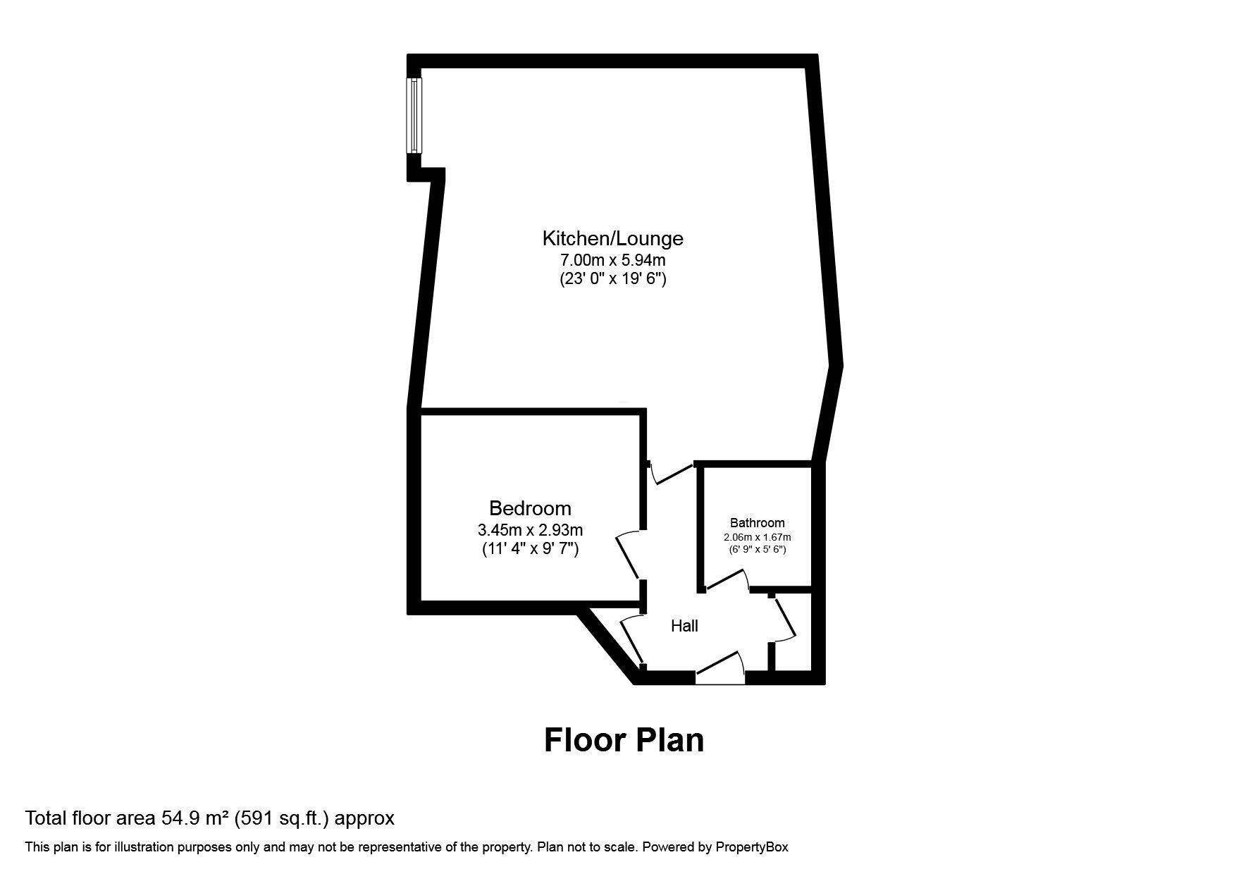 Floorplan of 1 bedroom Flat to rent, Teasel Crescent, London, SE28