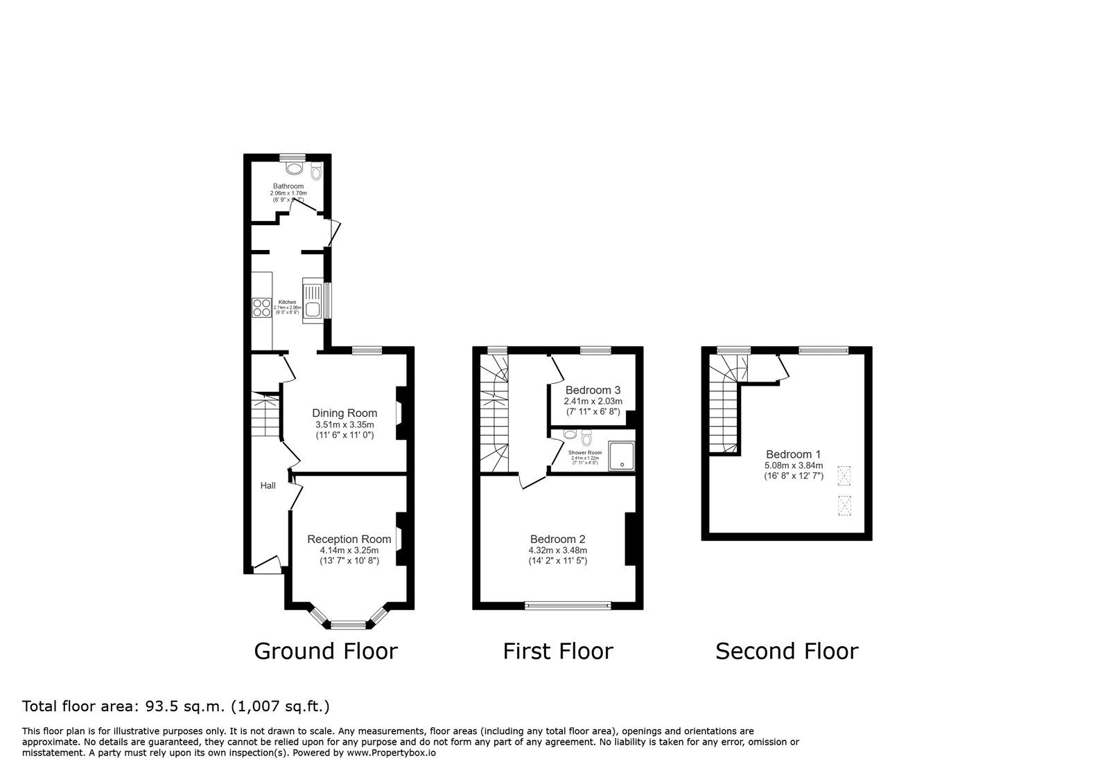 Floorplan of 3 bedroom Mid Terrace House for sale, Congress Road, London, SE2