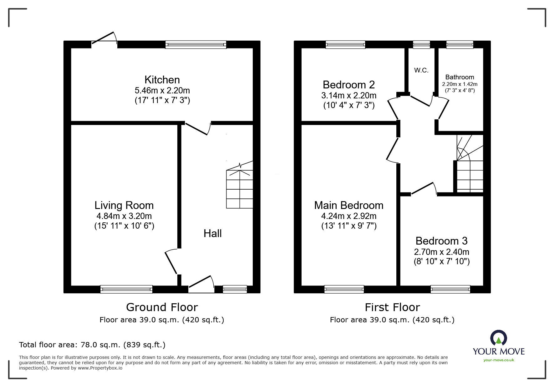 Floorplan of 3 bedroom Mid Terrace House for sale, Church Manorway, London, SE2