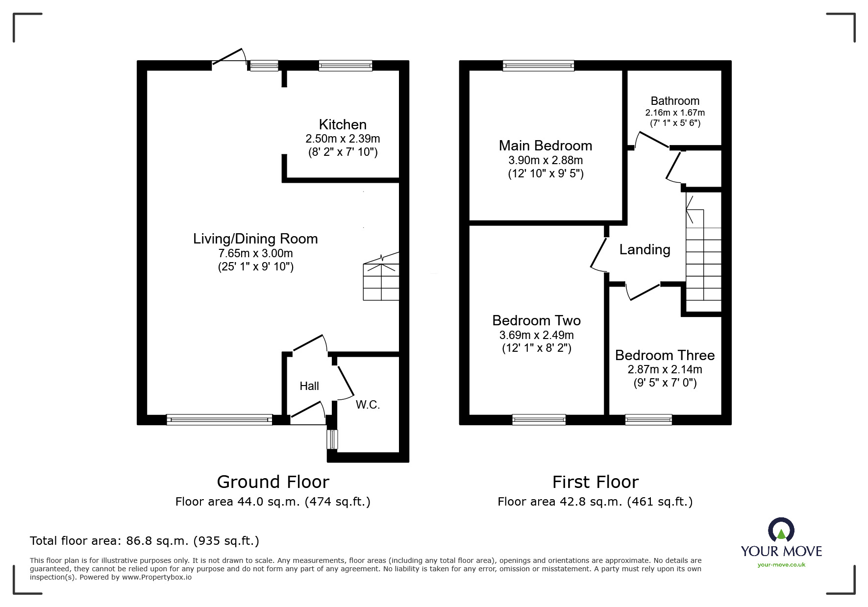 Floorplan of 3 bedroom Mid Terrace House for sale, Eastgate Close, London, SE28