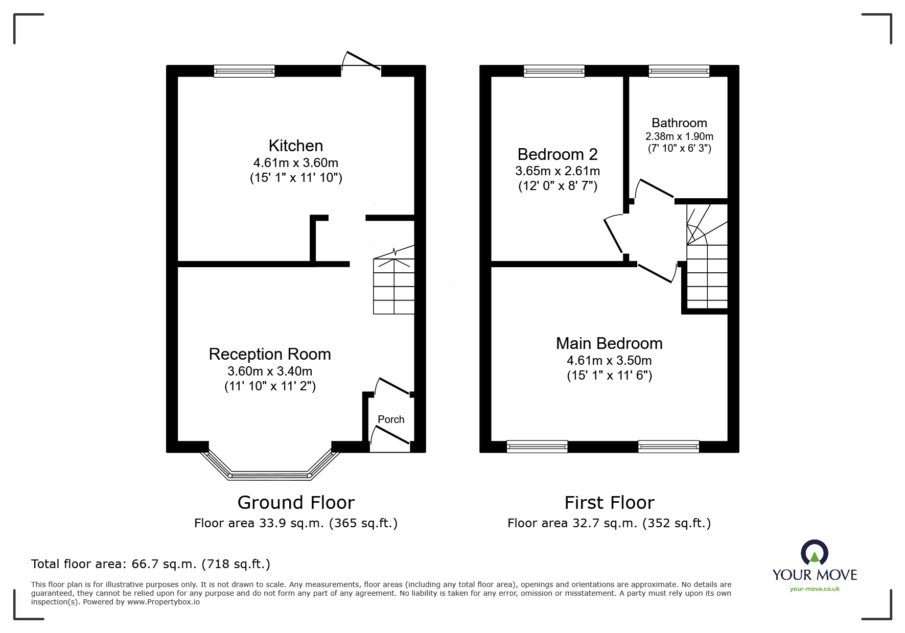 Floorplan of 2 bedroom Mid Terrace House for sale, Abbey Grove, London, SE2
