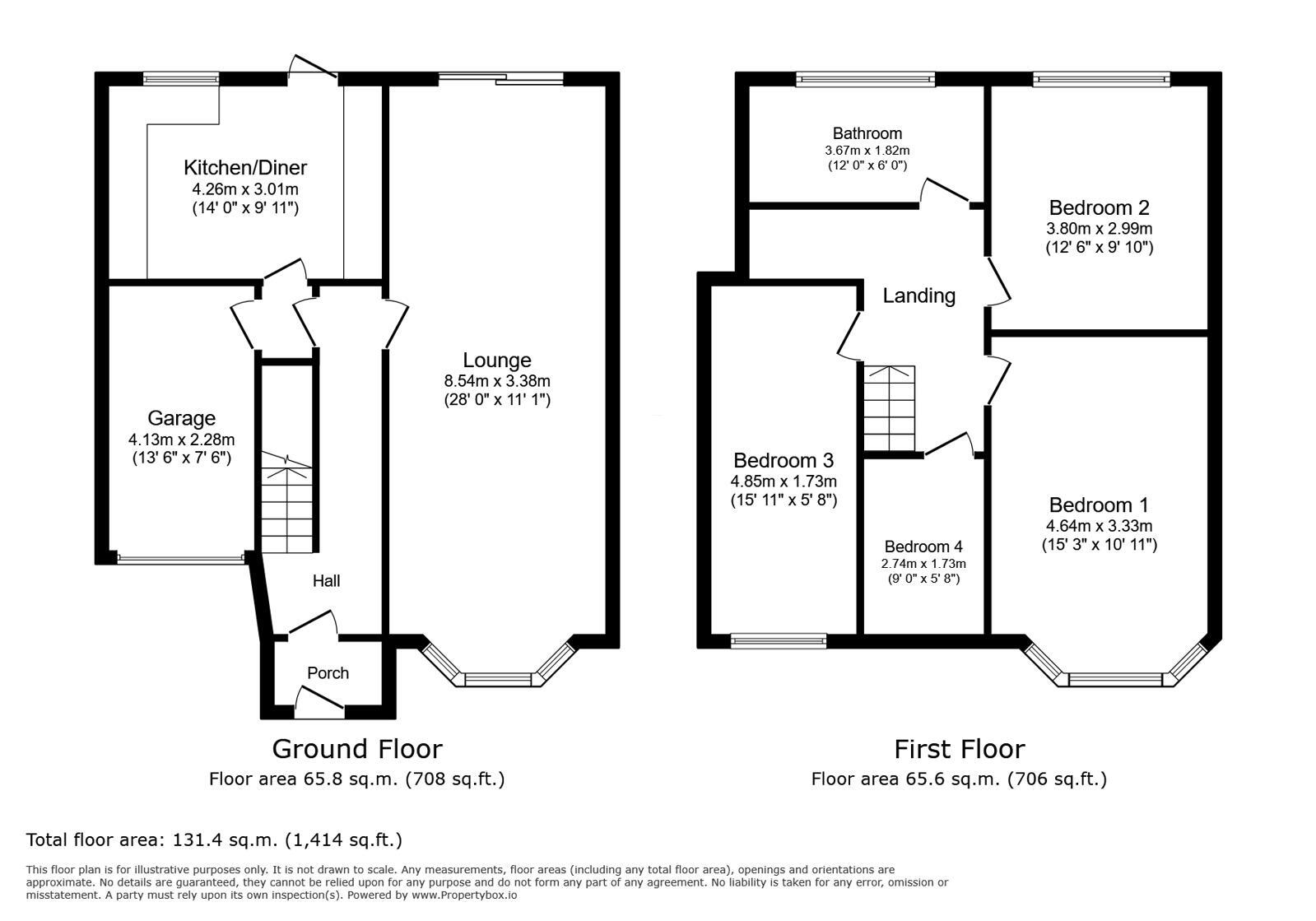 Floorplan of 4 bedroom Mid Terrace House for sale, Commonwealth Way, London, SE2