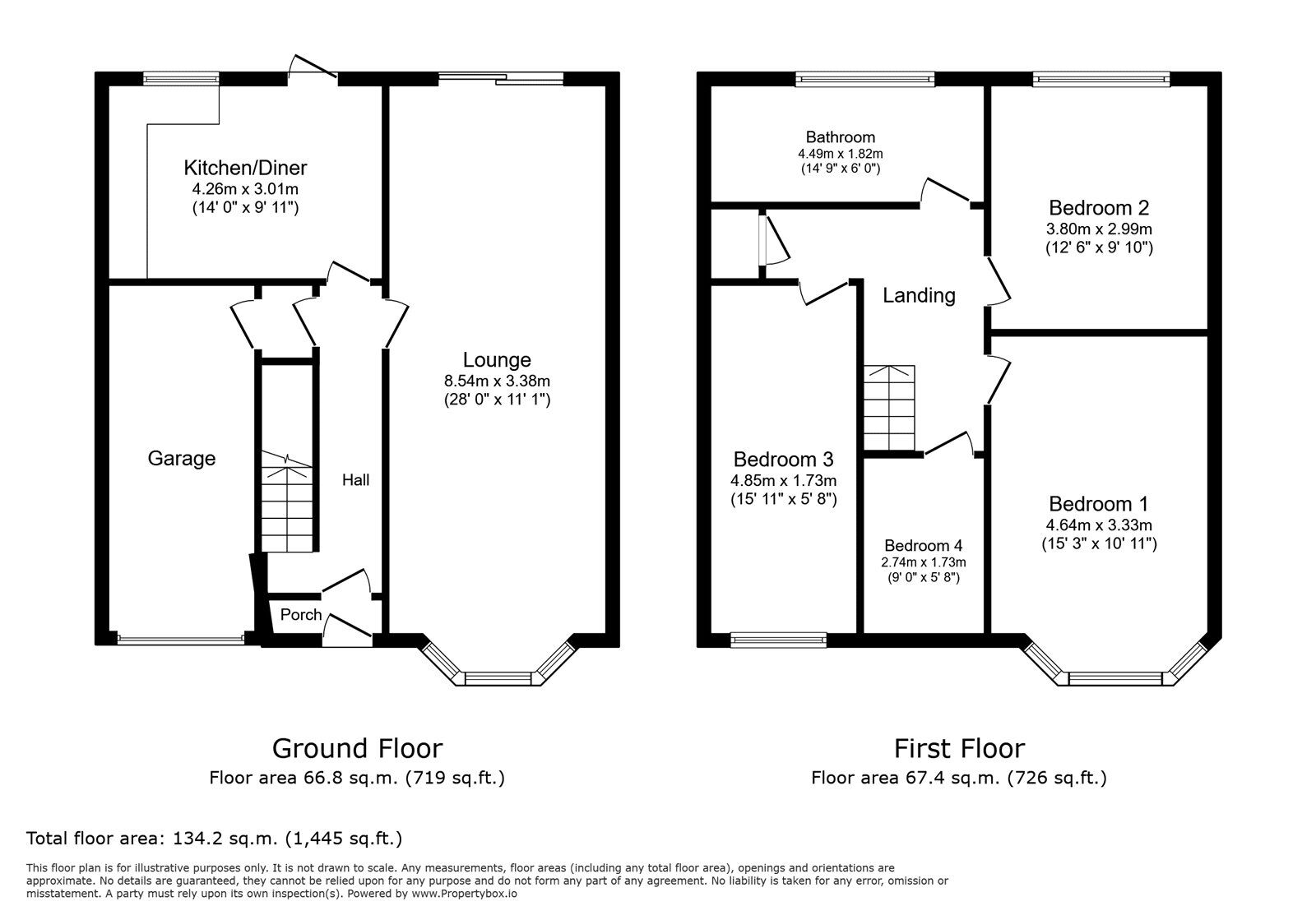Floorplan of 4 bedroom End Terrace House for sale, Commonwealth Way, London, SE2