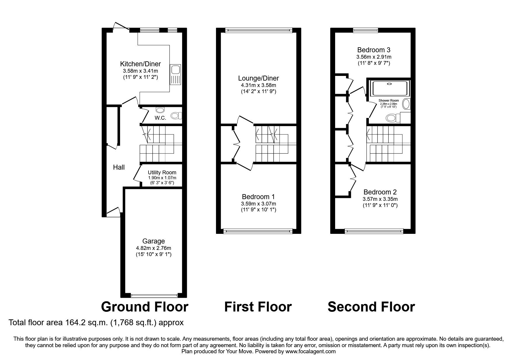 Floorplan of 3 bedroom Mid Terrace House for sale, Tawney Road, London, SE28