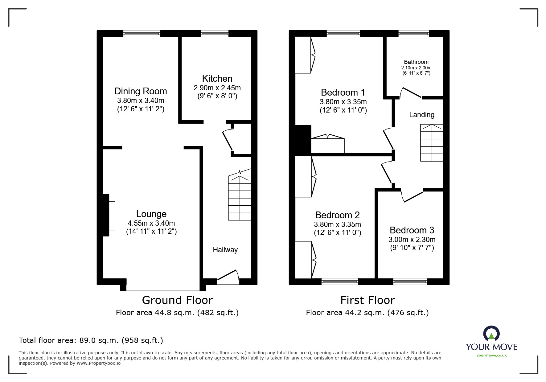 Floorplan of 3 bedroom Mid Terrace House for sale, Howarth Road, London, SE2