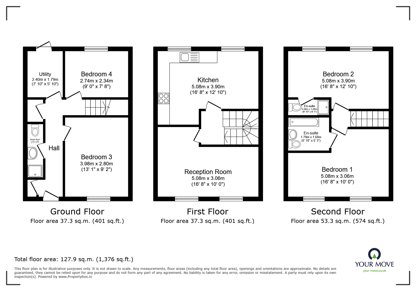 Floorplan of 4 bedroom Mid Terrace House for sale, Battery Road, London, SE28