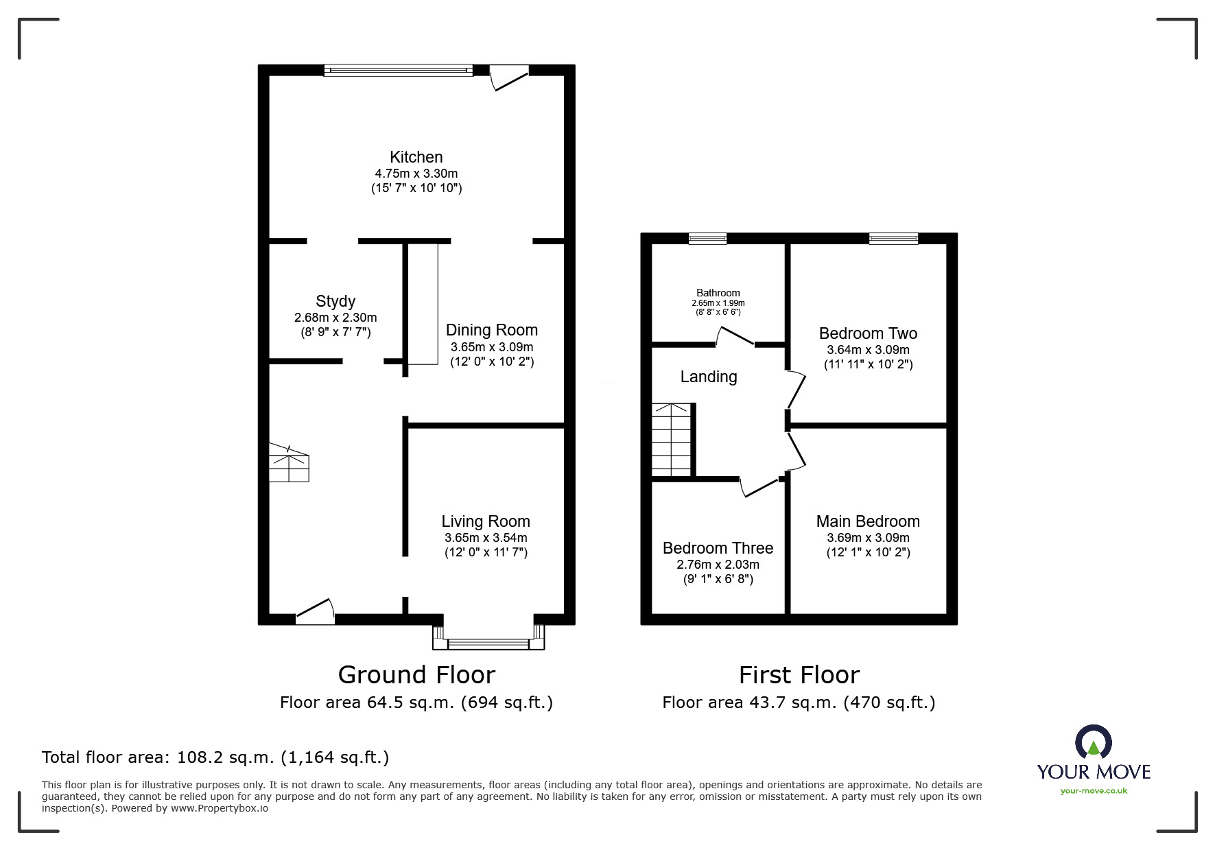 Floorplan of 3 bedroom Mid Terrace House for sale, Greening Street, London, SE2