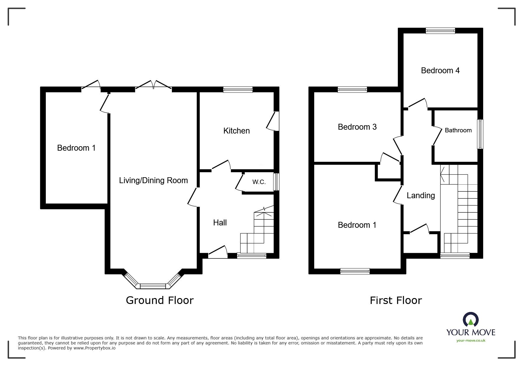 Floorplan of 4 bedroom Detached House to rent, Greenhaven Drive, London, SE28