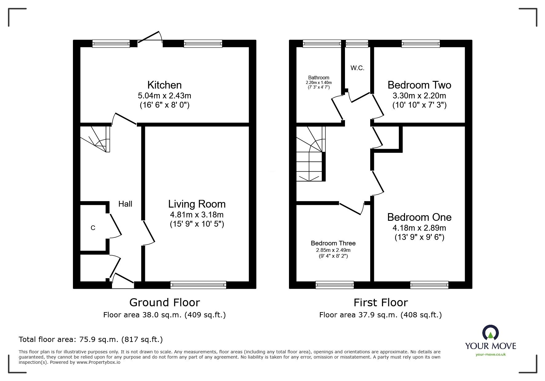 Floorplan of 3 bedroom End Terrace House for sale, Edington Road, London, SE2