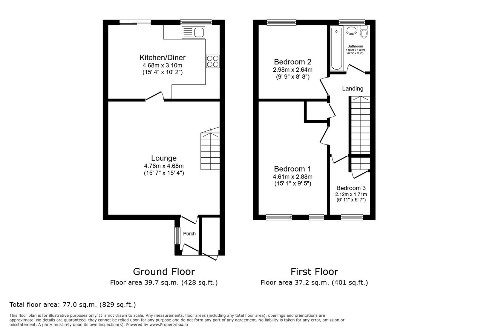 Floorplan of 3 bedroom Mid Terrace House for sale, Sydney Road, London, SE2