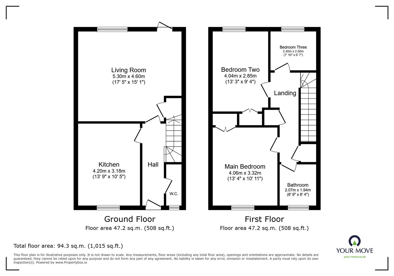 Floorplan of 3 bedroom End Terrace House for sale, Rushdene, London, SE2