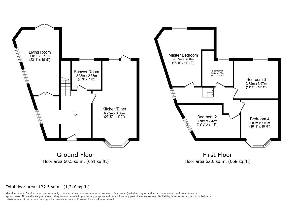 Floorplan of 4 bedroom End Terrace House for sale, The Dell, London, SE2