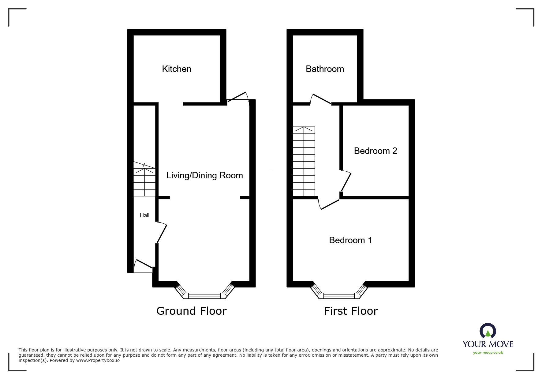Floorplan of 2 bedroom Mid Terrace House to rent, Owenite Street, London, SE2