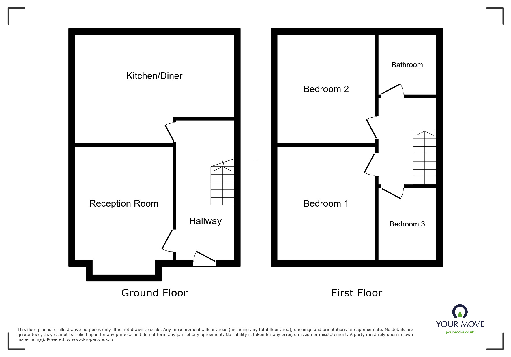Floorplan of 3 bedroom Mid Terrace House to rent, Rochdale Road, London, SE2