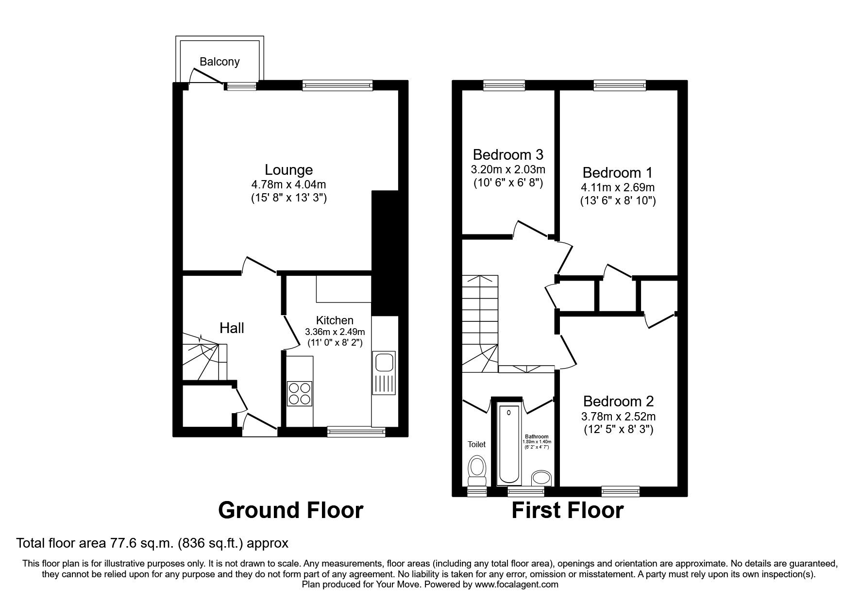 Floorplan of 3 bedroom  Flat to rent, Godstow Road, London, SE2