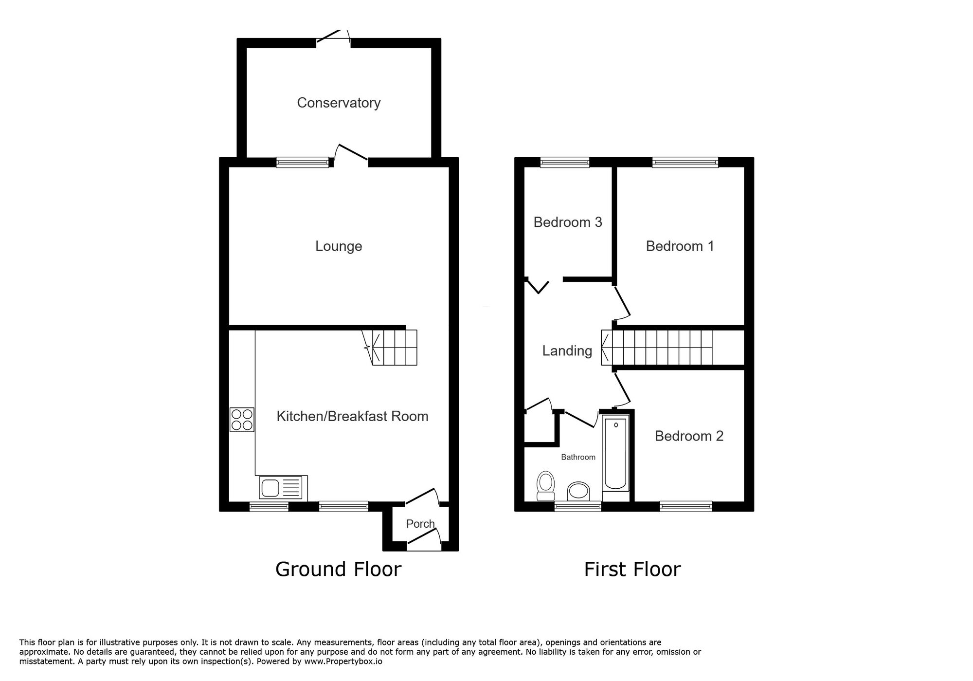 Floorplan of 3 bedroom Mid Terrace House for sale, Manordene Road, London, SE28