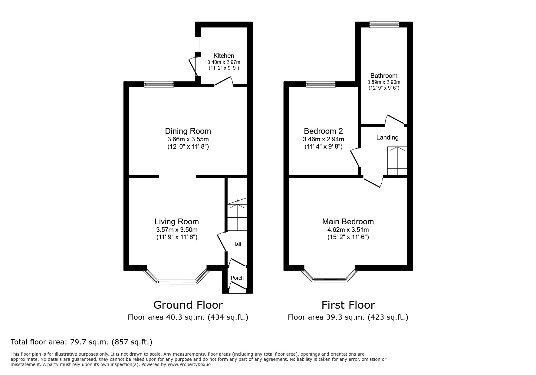 Floorplan of 2 bedroom Mid Terrace House for sale, Federation Road, London, SE2