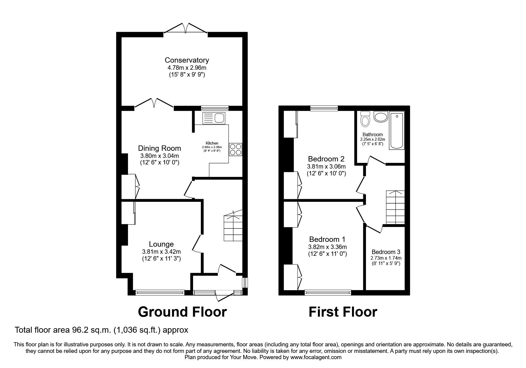 Floorplan of 3 bedroom Mid Terrace House for sale, Brodrick Grove, London, SE2