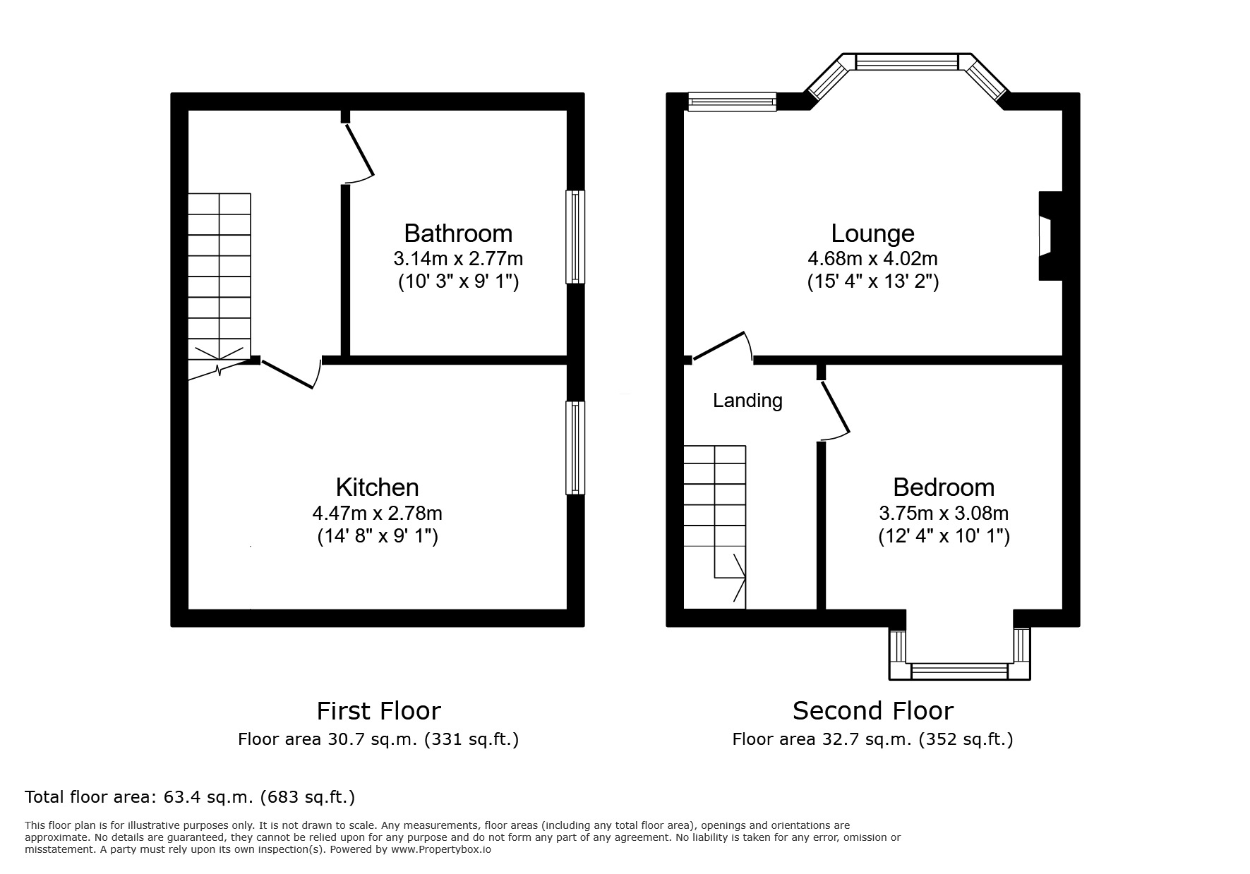 Floorplan of 1 bedroom End Terrace Flat for sale, Abbey Road, London, SE2