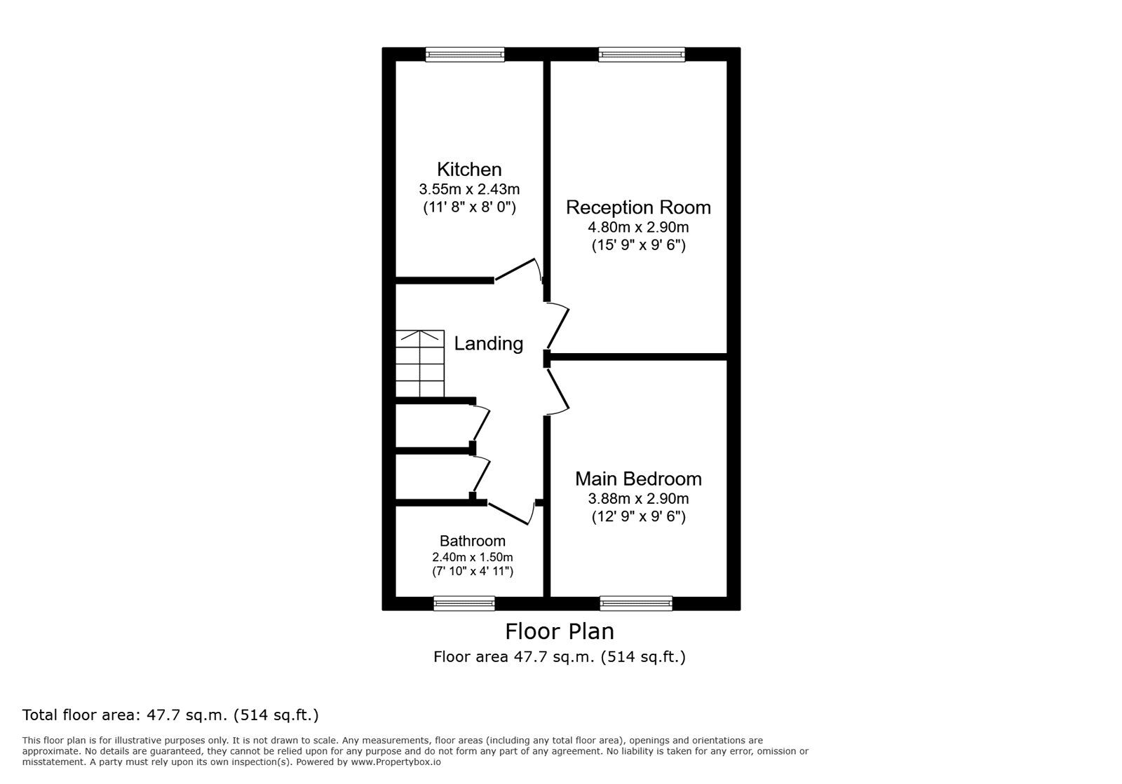 Floorplan of 1 bedroom Flat for sale, Celandine Drive, London, SE28