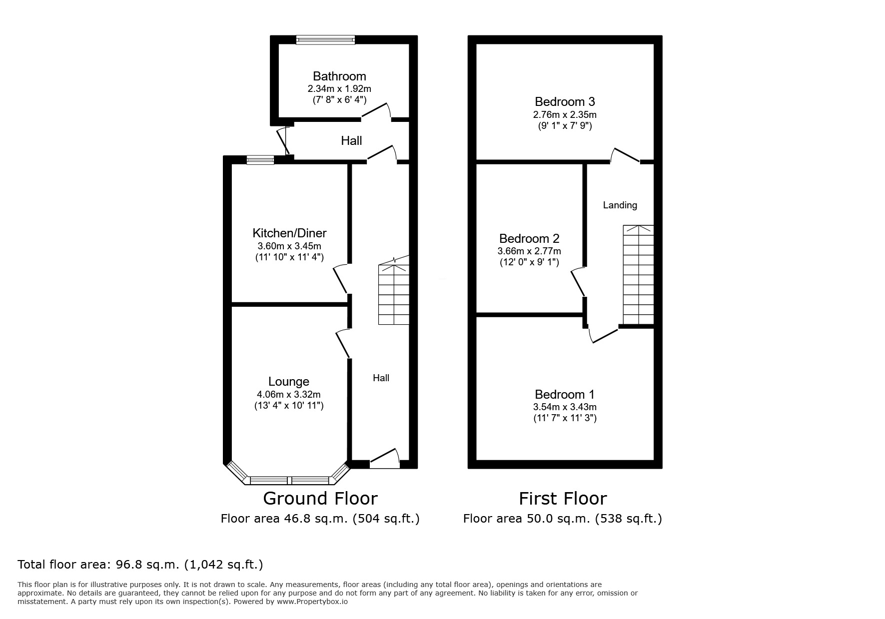 Floorplan of 3 bedroom Mid Terrace House for sale, Roydene Road, London, SE18