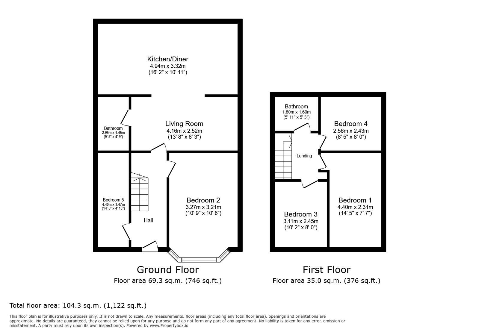 Floorplan of 5 bedroom Semi Detached House to rent, Birkdale Road, London, SE2