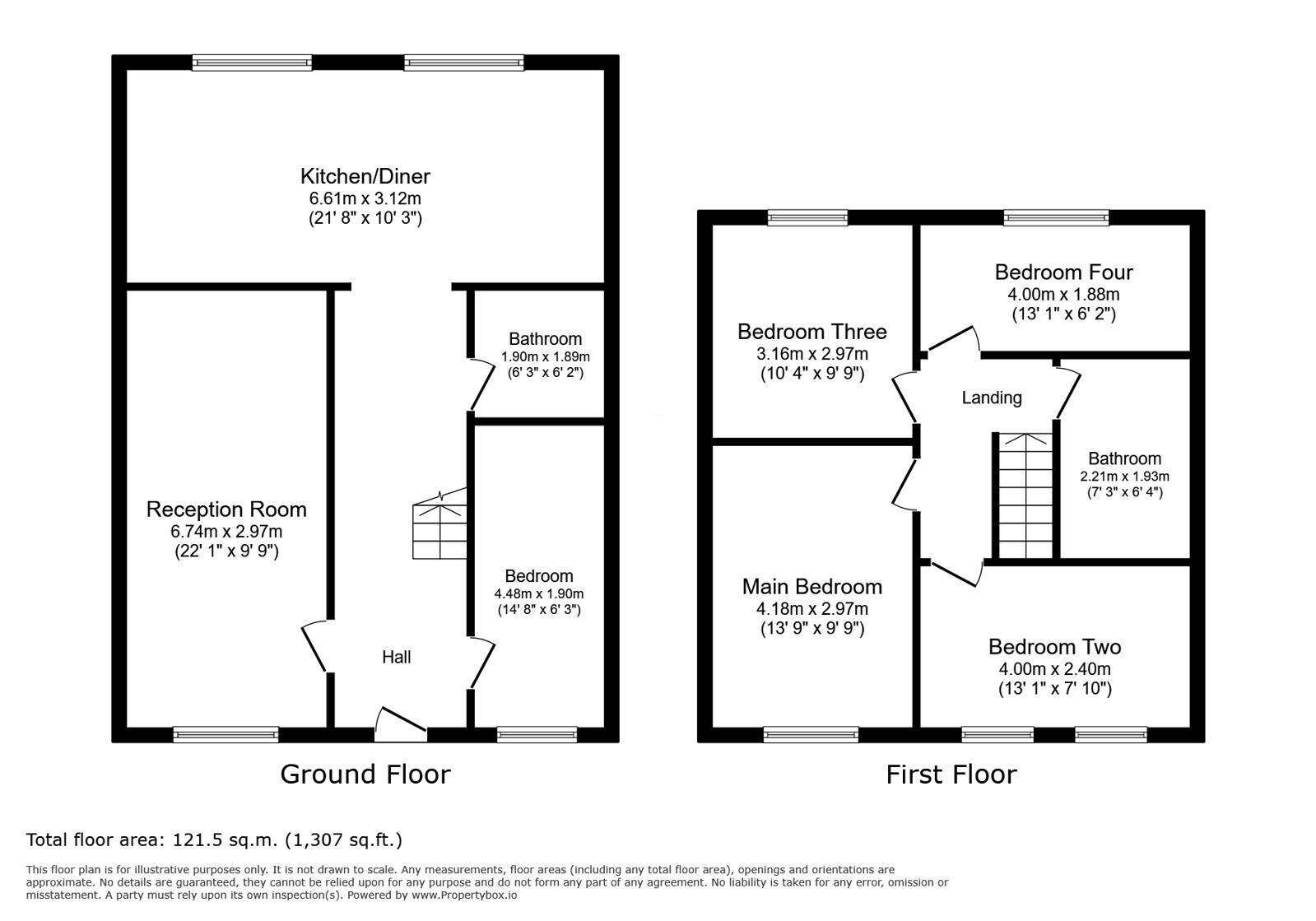 Floorplan of 4 bedroom End Terrace House for sale, Florence Road, London, SE2
