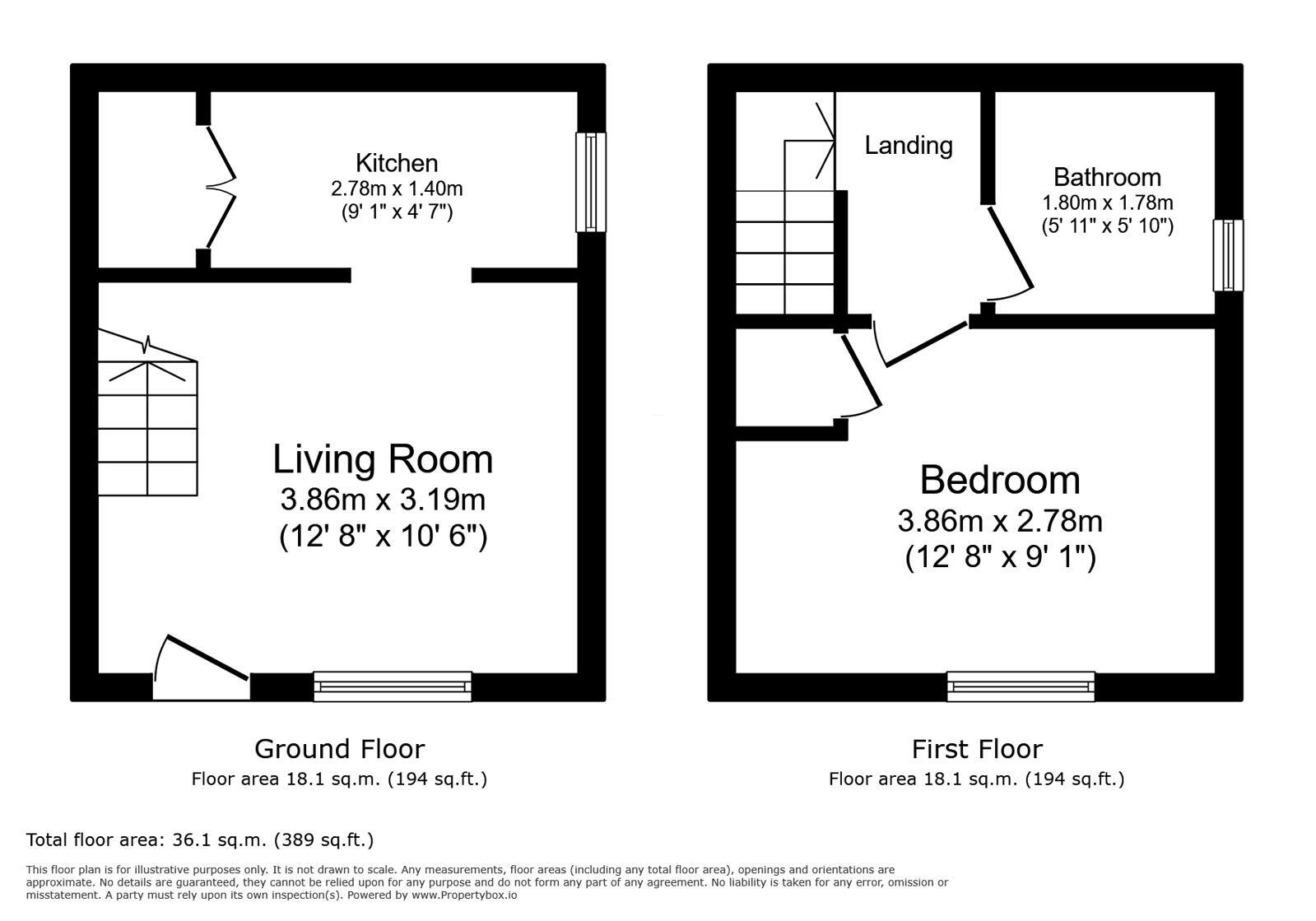 Floorplan of 1 bedroom Mid Terrace House to rent, Bernal Close, London, SE28