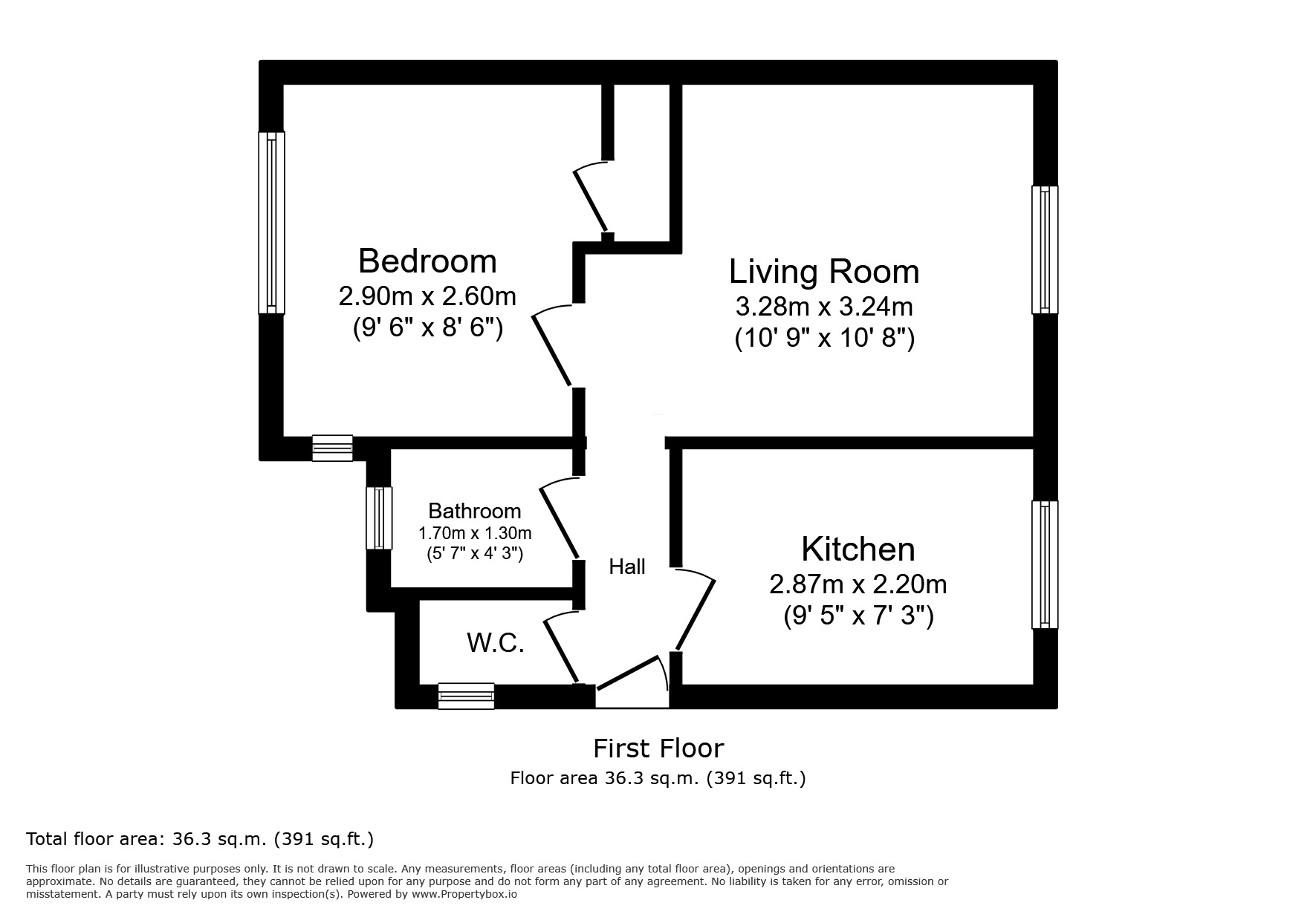 Floorplan of 1 bedroom Flat for sale, Eynsham Drive, London, SE2