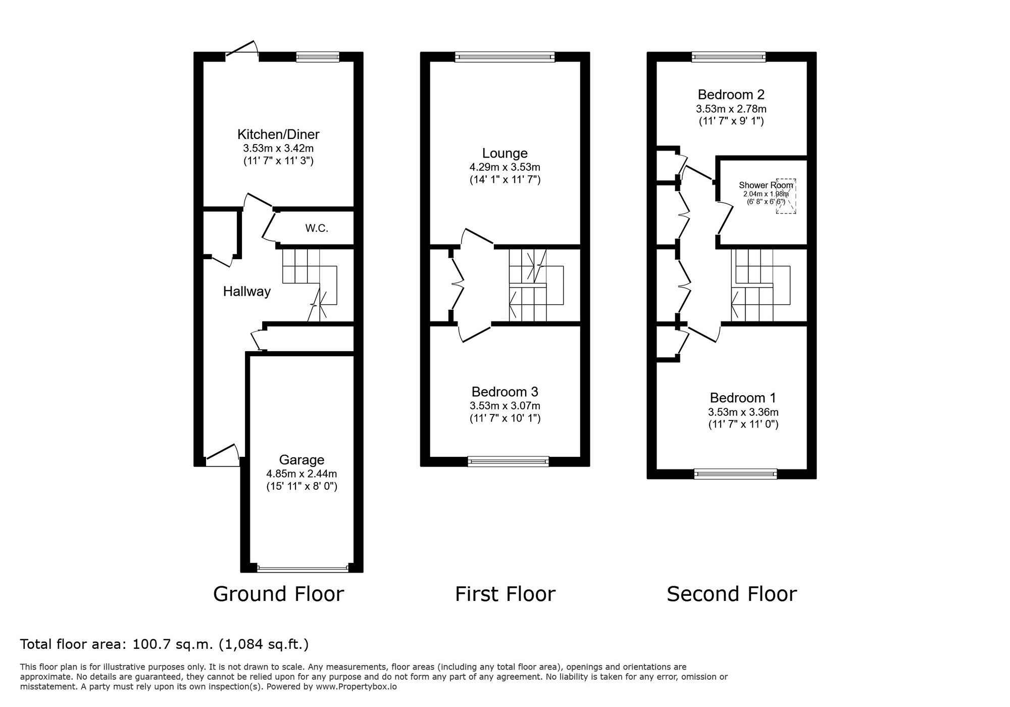 Floorplan of 3 bedroom Mid Terrace House for sale, Owen Close, London, SE28
