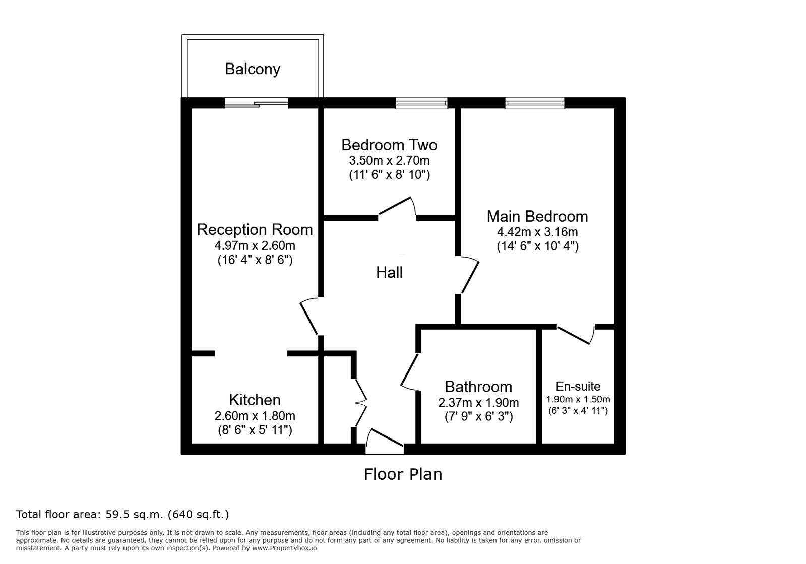Floorplan of 2 bedroom Flat for sale, Dutton House Southmere Drive, London, SE2