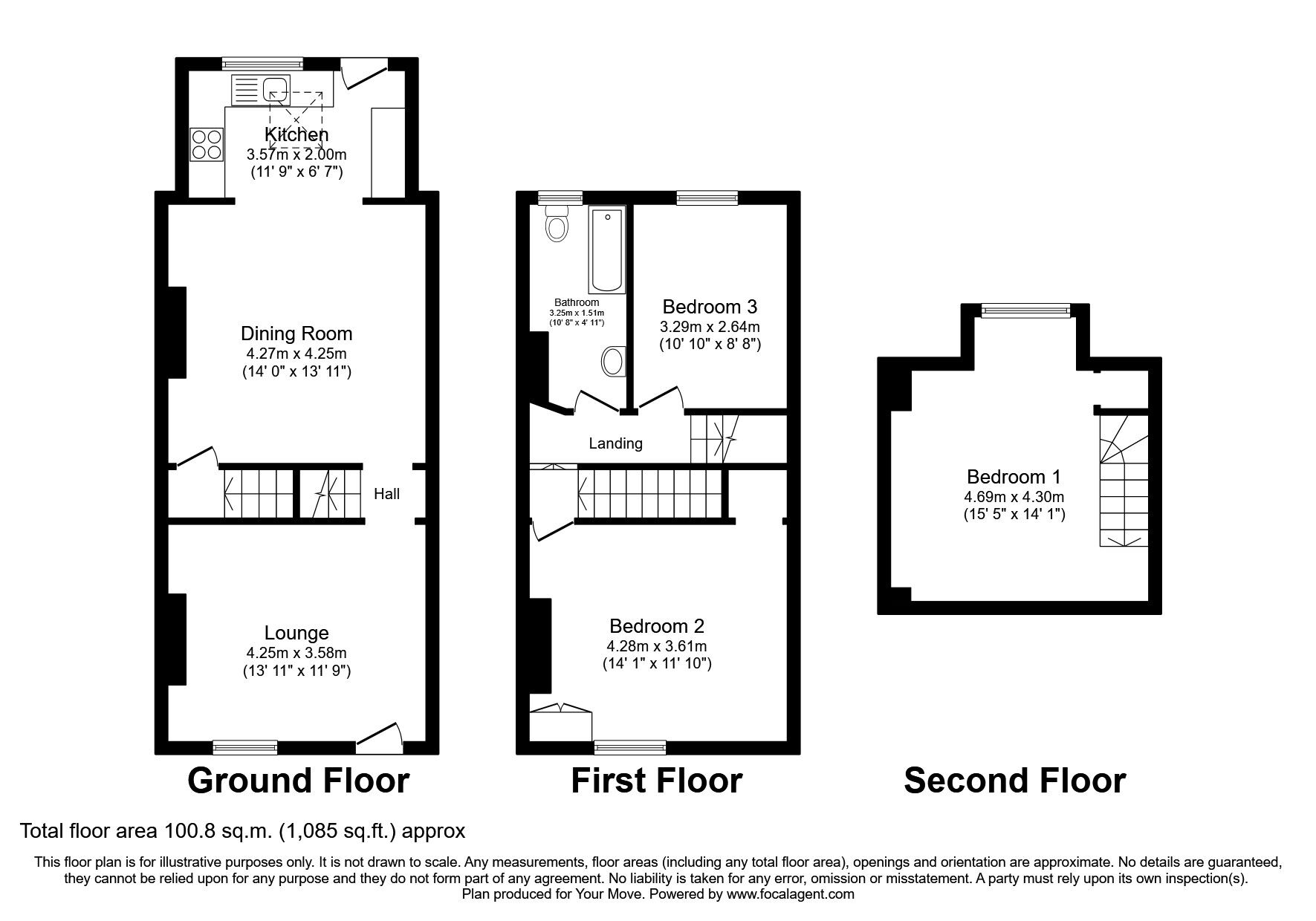 3 bedroom Mid Terrace House for sale, Church Street, Darton, S75 £160,000