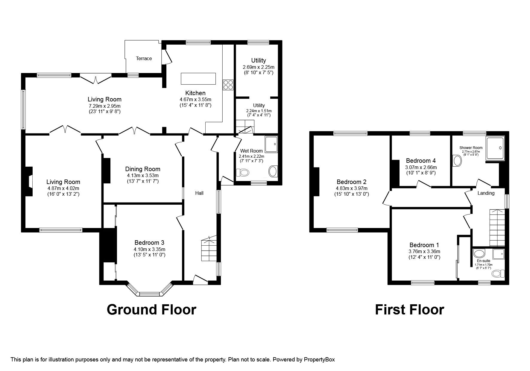Floorplan of 4 bedroom Detached House for sale, Doncaster Road, Millhouses, Darfield, South Yorkshire, S73