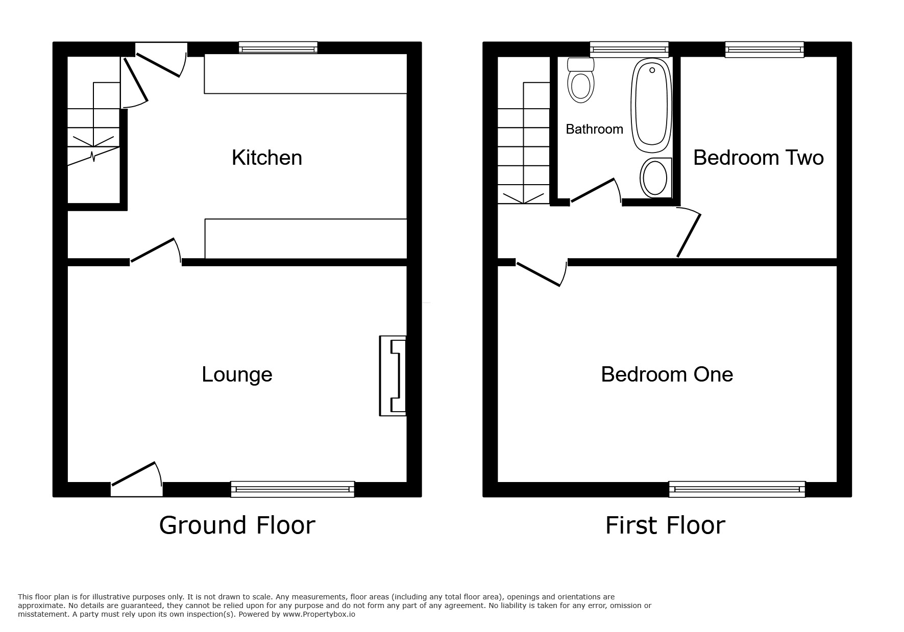 Floorplan of 2 bedroom End Terrace House to rent, Keir Street, Barnsley, South Yorkshire, S70
