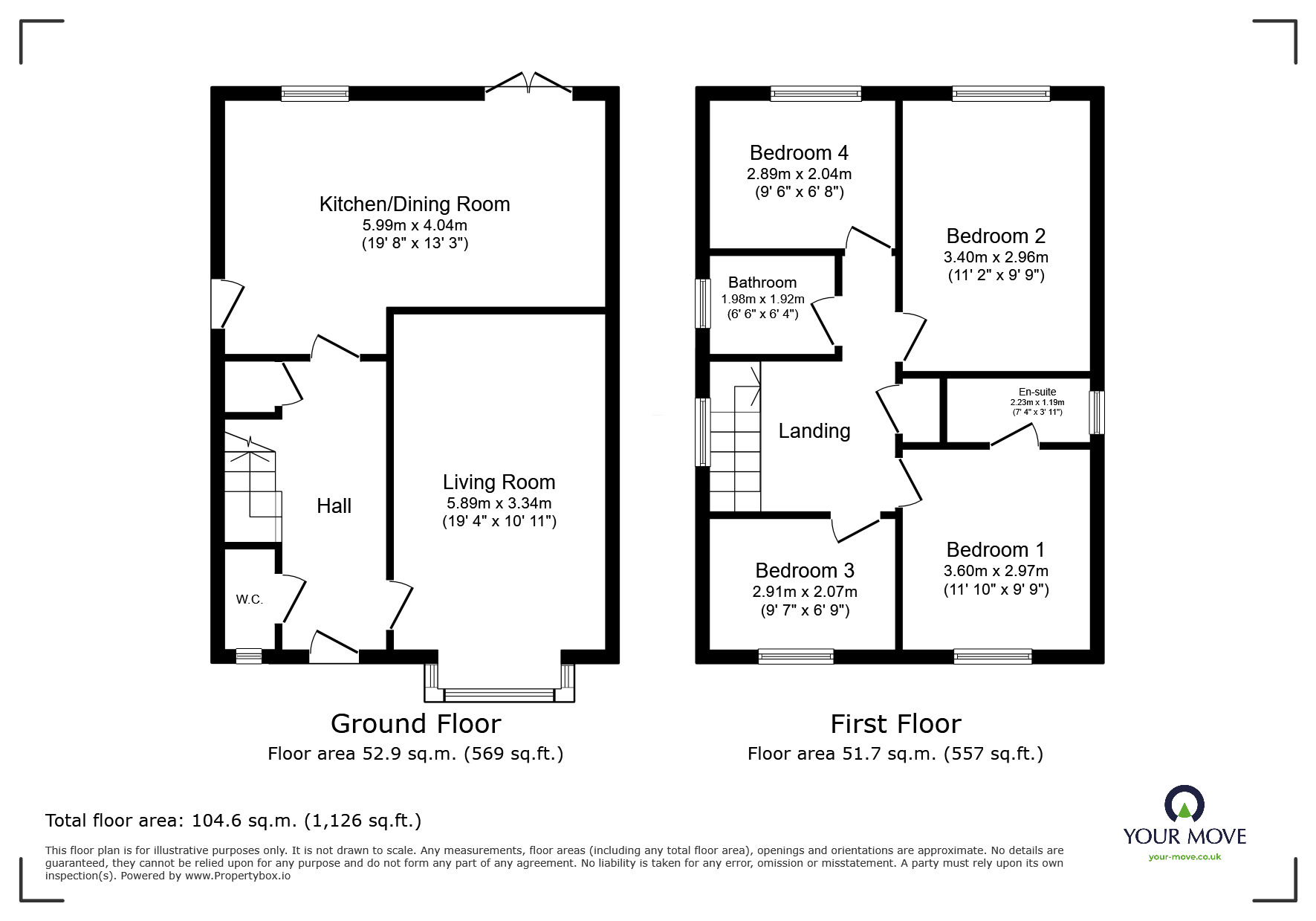 Floorplan of 4 bedroom Detached House for sale, Hawthorne Avenue, Barnsley, South Yorkshire, S71