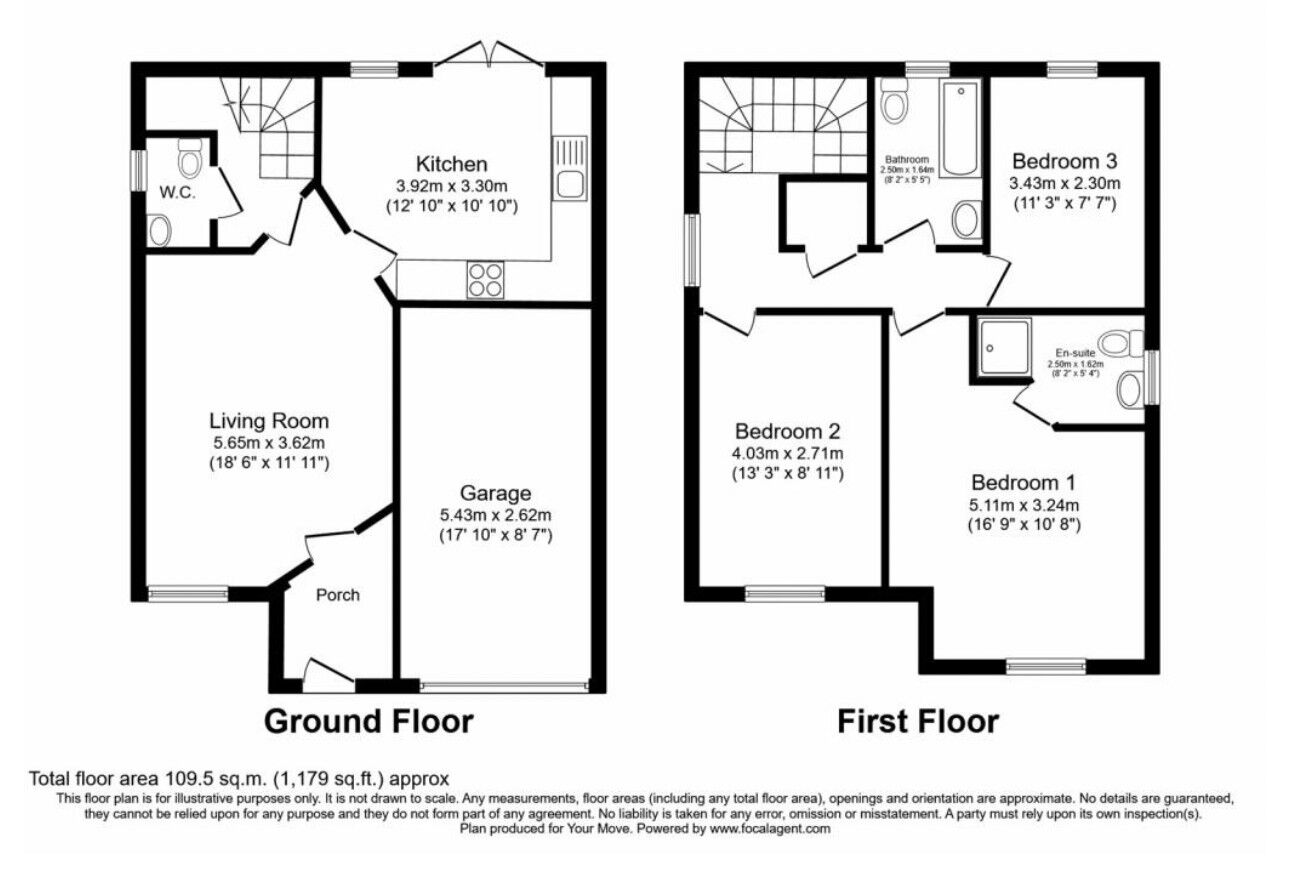 Floorplan of 3 bedroom Detached House for sale, Valley Drive, Grimethorpe, South Yorkshire, S72