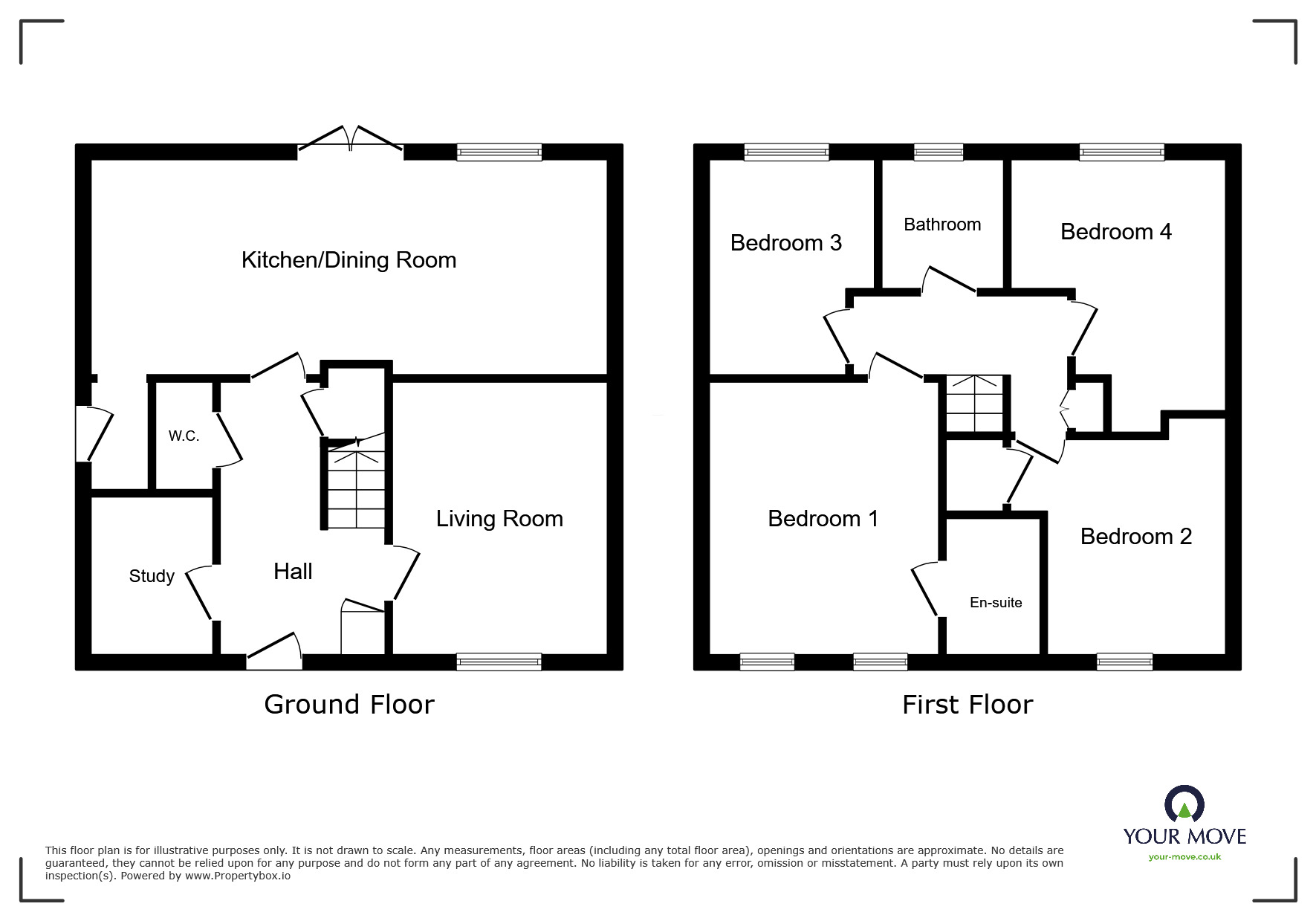 Floorplan of 4 bedroom Detached House for sale, Carrs Avenue, Cudworth, South Yorkshire, S72
