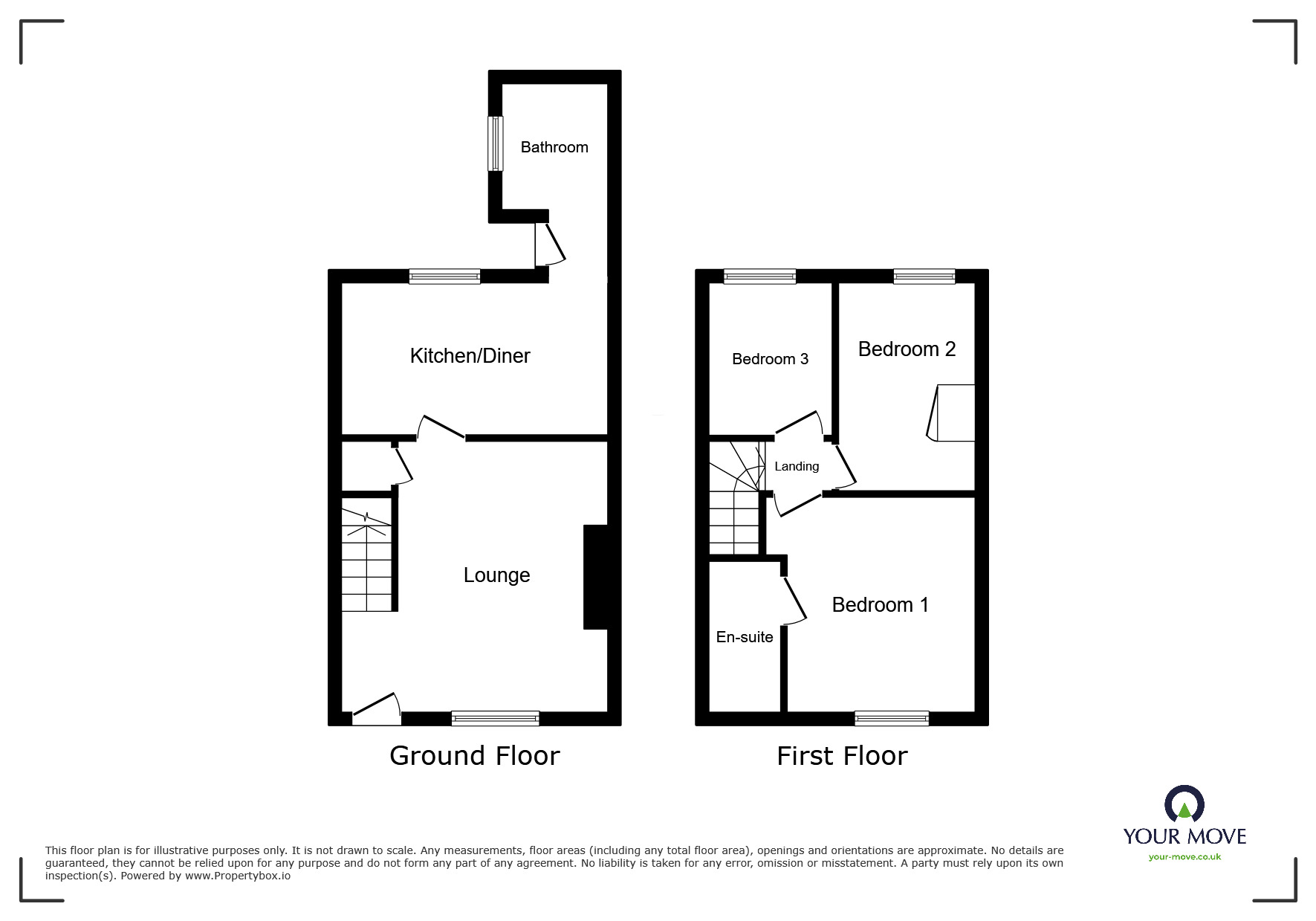 Floorplan of End Terrace House for sale, Dearne Street, Darton, South Yorkshire, S75