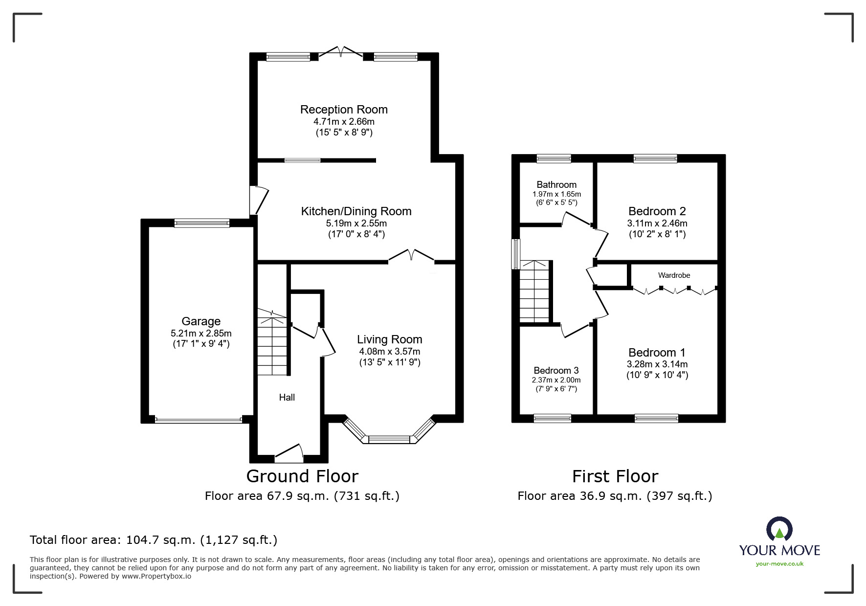 Floorplan of 3 bedroom Semi Detached House for sale, Burton Bank Road, Barnsley, South Yorkshire, S71