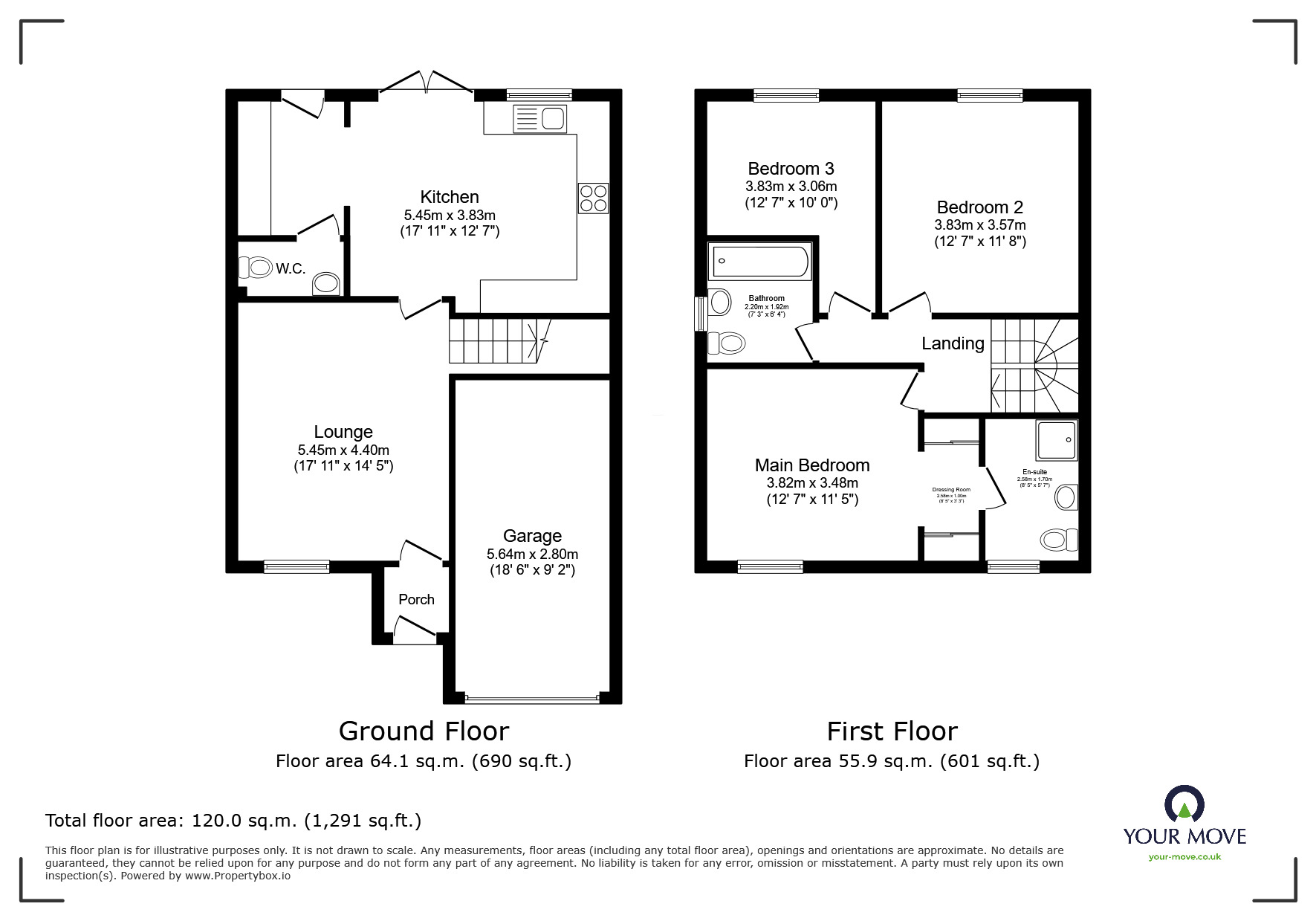 Floorplan of 3 bedroom Detached House for sale, Hawthorne Avenue, Barnsley, South Yorkshire, S71