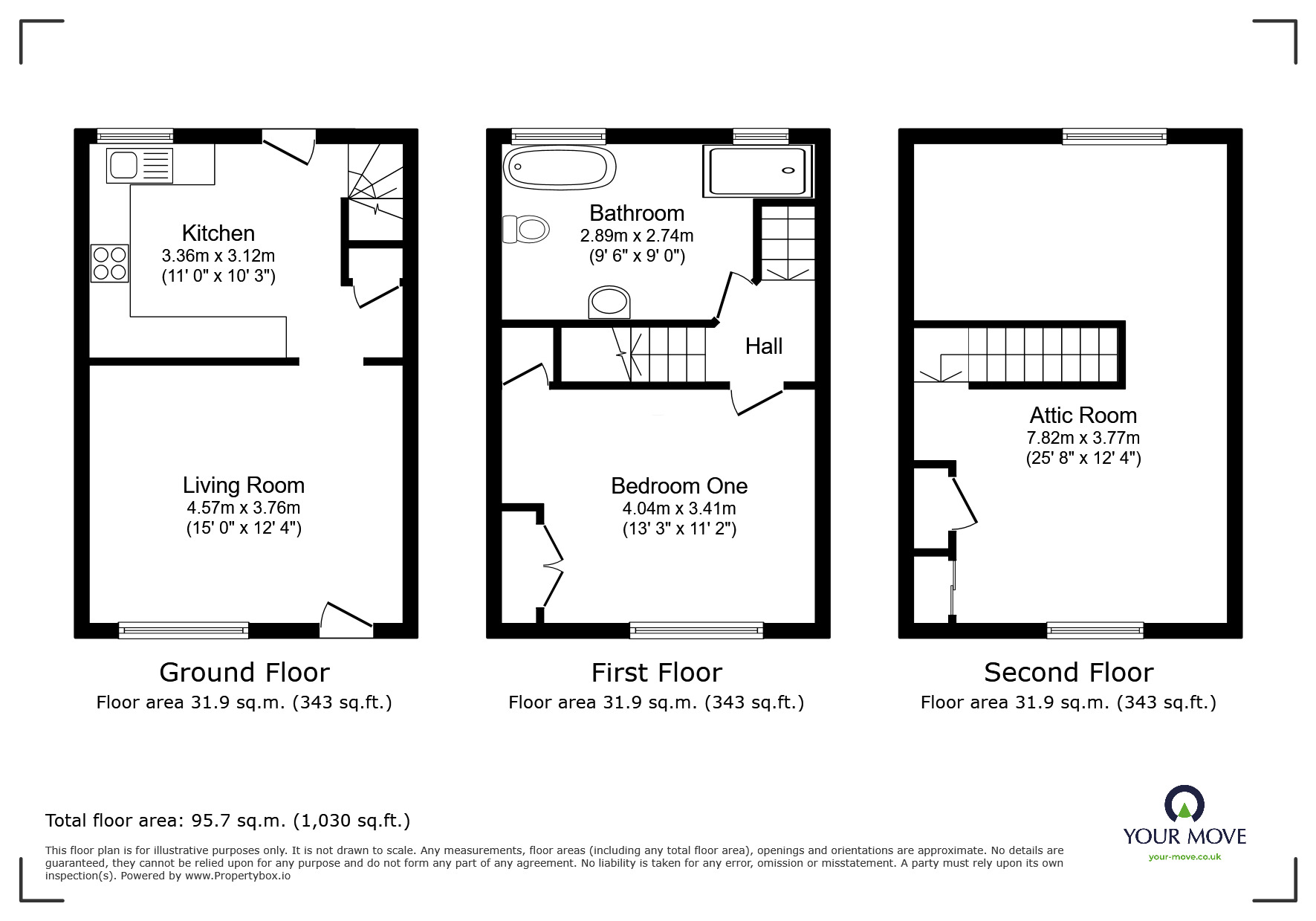 Floorplan of 2 bedroom Mid Terrace House to rent, Longley Street, Barugh Green, South Yorkshire, S75
