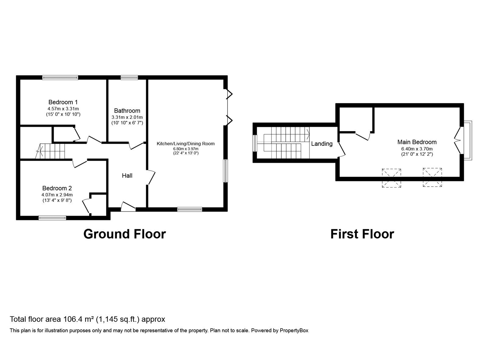 Floorplan of 3 bedroom Detached Bungalow for sale, Plot 2 William Court, South Kirkby, West Yorkshire, WF9