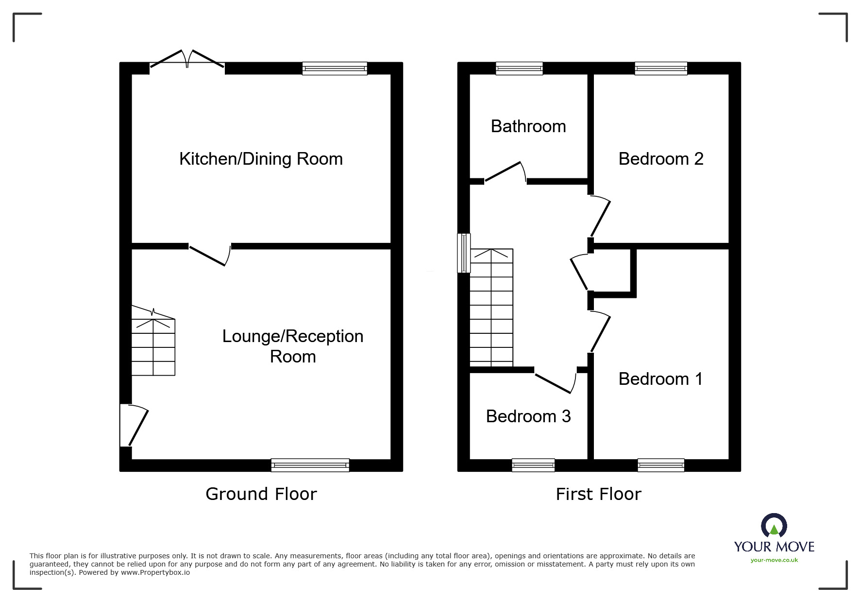 Floorplan of 3 bedroom Semi Detached House for sale, Holgate View, Brierley, South Yorkshire, S72