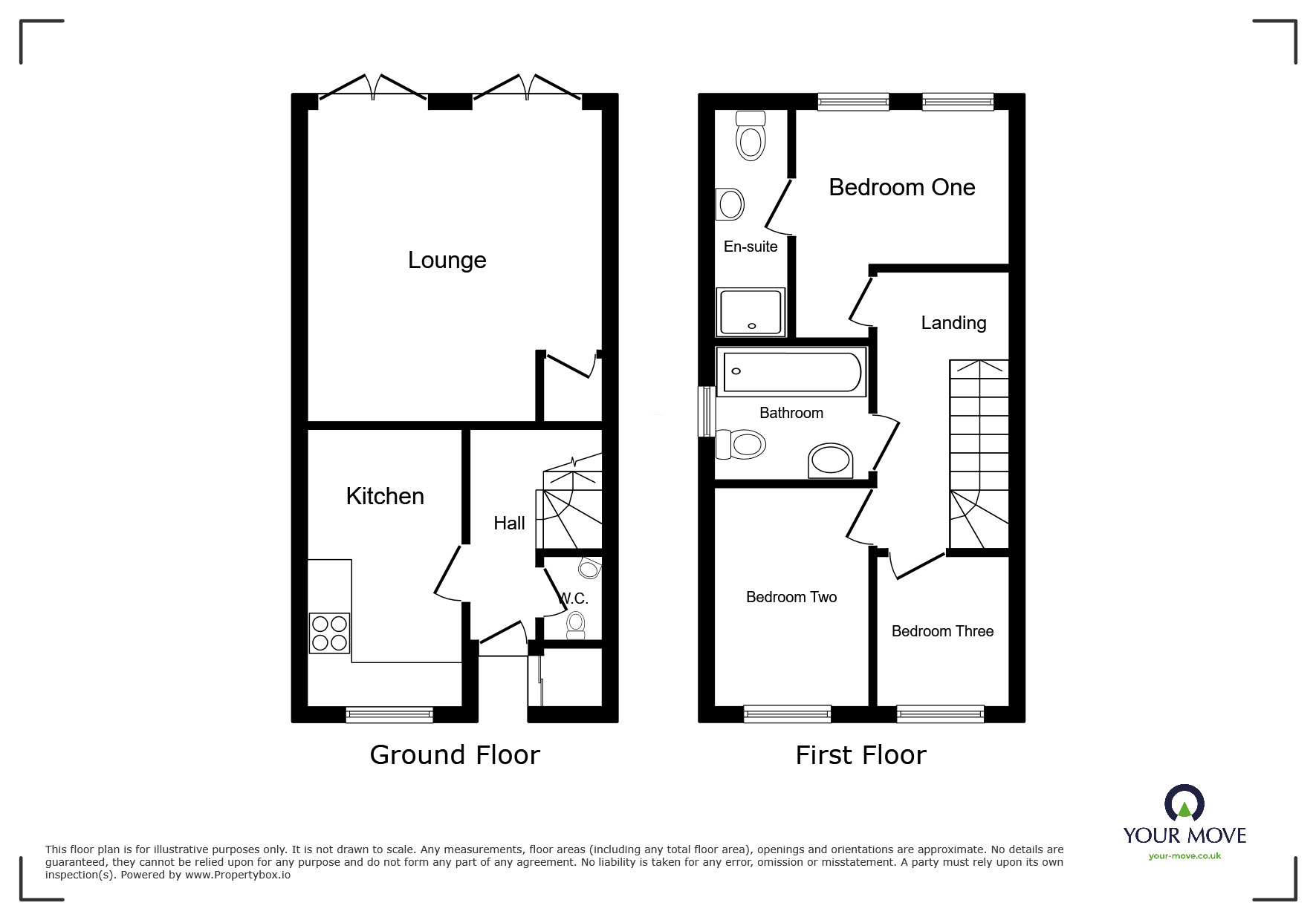 Floorplan of 3 bedroom Semi Detached House to rent, Chestnut Crescent, Barnsley, South Yorkshire, S70
