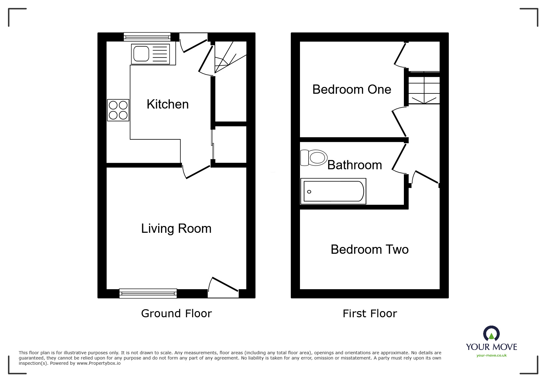 Floorplan of 2 bedroom Mid Terrace House to rent, Foundry Street, Barnsley, South Yorkshire, S70