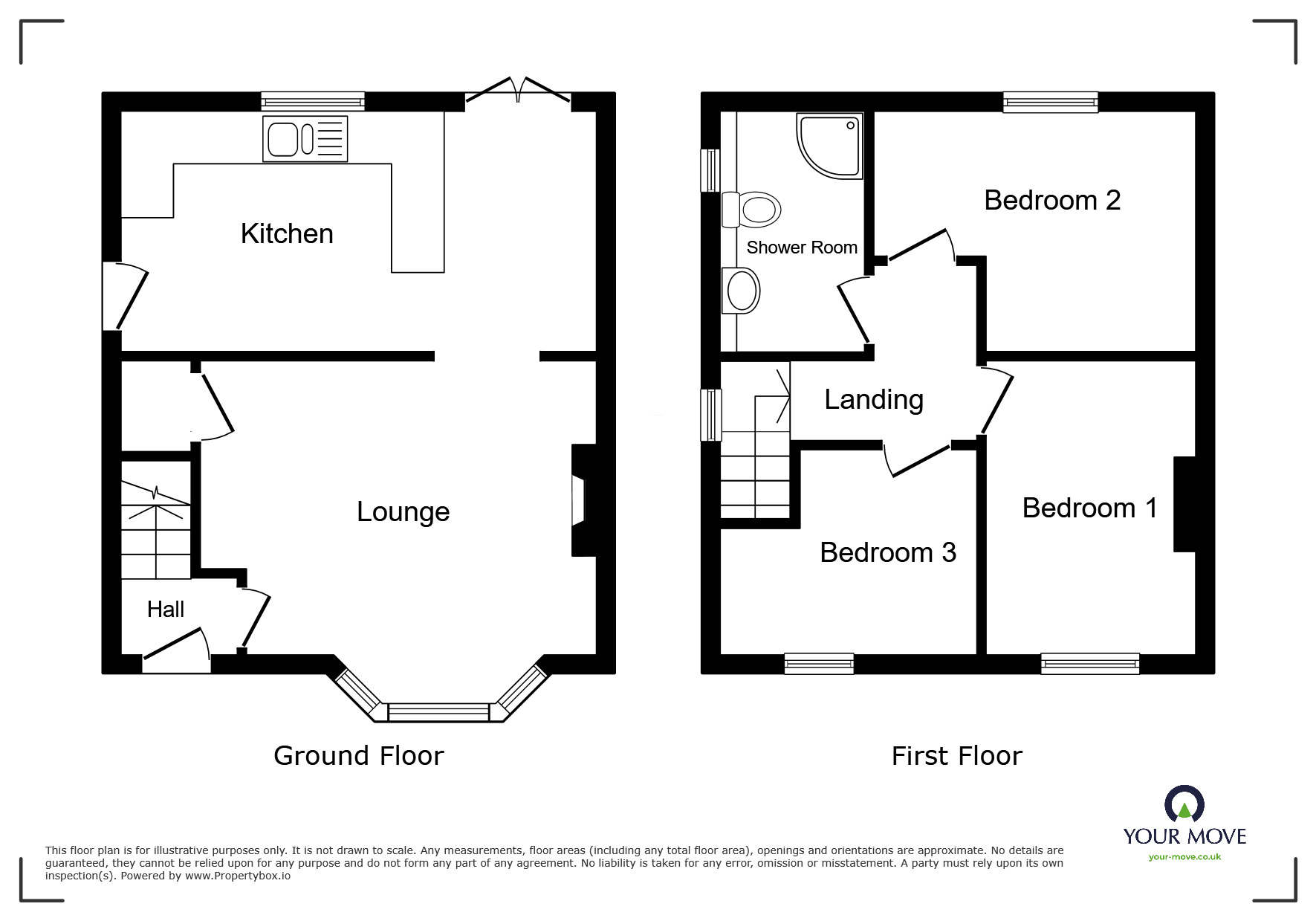 Floorplan of 3 bedroom End Terrace House for sale, Park Avenue, Cudworth, South Yorkshire, S72
